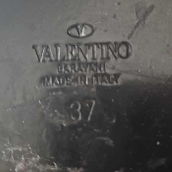 SALE Valentino Garavani Roman stud calfskin combat boot - Picture 5 of 8